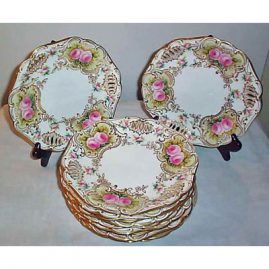 12 Copeland reticulated luncheon or dessert plates