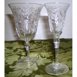 Hawkes crystal stemware