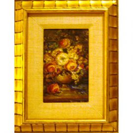 Still life of flowers in vase signed Virginia Maxwell