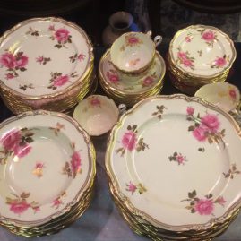 Spode made exclusively for Tiffany rose dinner service