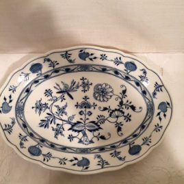 Meissen blue onion platter