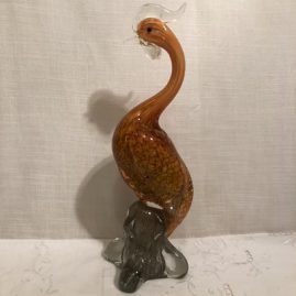 Gold Murano glass figure of a Bird