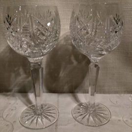 Set of seven Waterford pineapple hospitality goblets