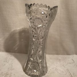 Beautiful cut glass vase