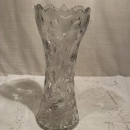 Other side of cut and engraved vase.