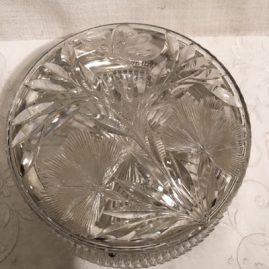 Pairpoint wheel cut and engraved large butterfly box