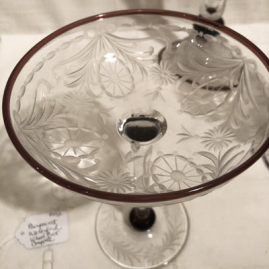 Pairpoint compote in the Waterford pattern