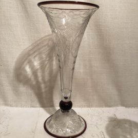 Pairpoint Vase wheel cut in the Waterford pattern