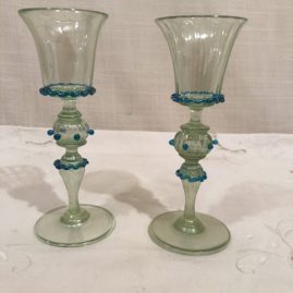 Set of 9 Salviati Venetian cordials.