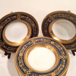Set of Twelve Royal Worcester Wide Rim Soups
