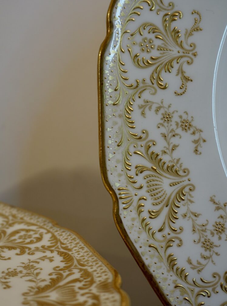 Royal Doulton plates rim details
