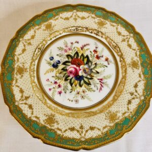 Twelve Royal Doulton museum quality plates artist signed E. Wood