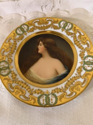 Wiswall Dresden Portrait Plate of Astena after Angelo Asti