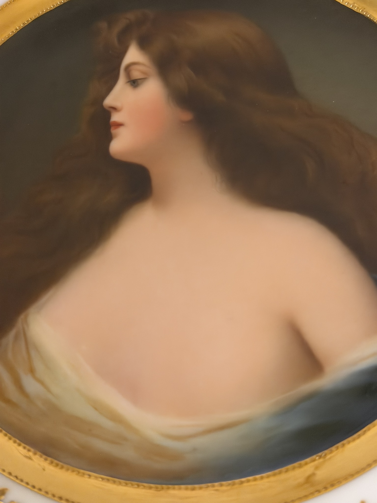 Wiswall Dresden Portrait Plate of Astena after Angelo Asti Wiswall Dresden Portrait Plate of Astena after Angelo Asti