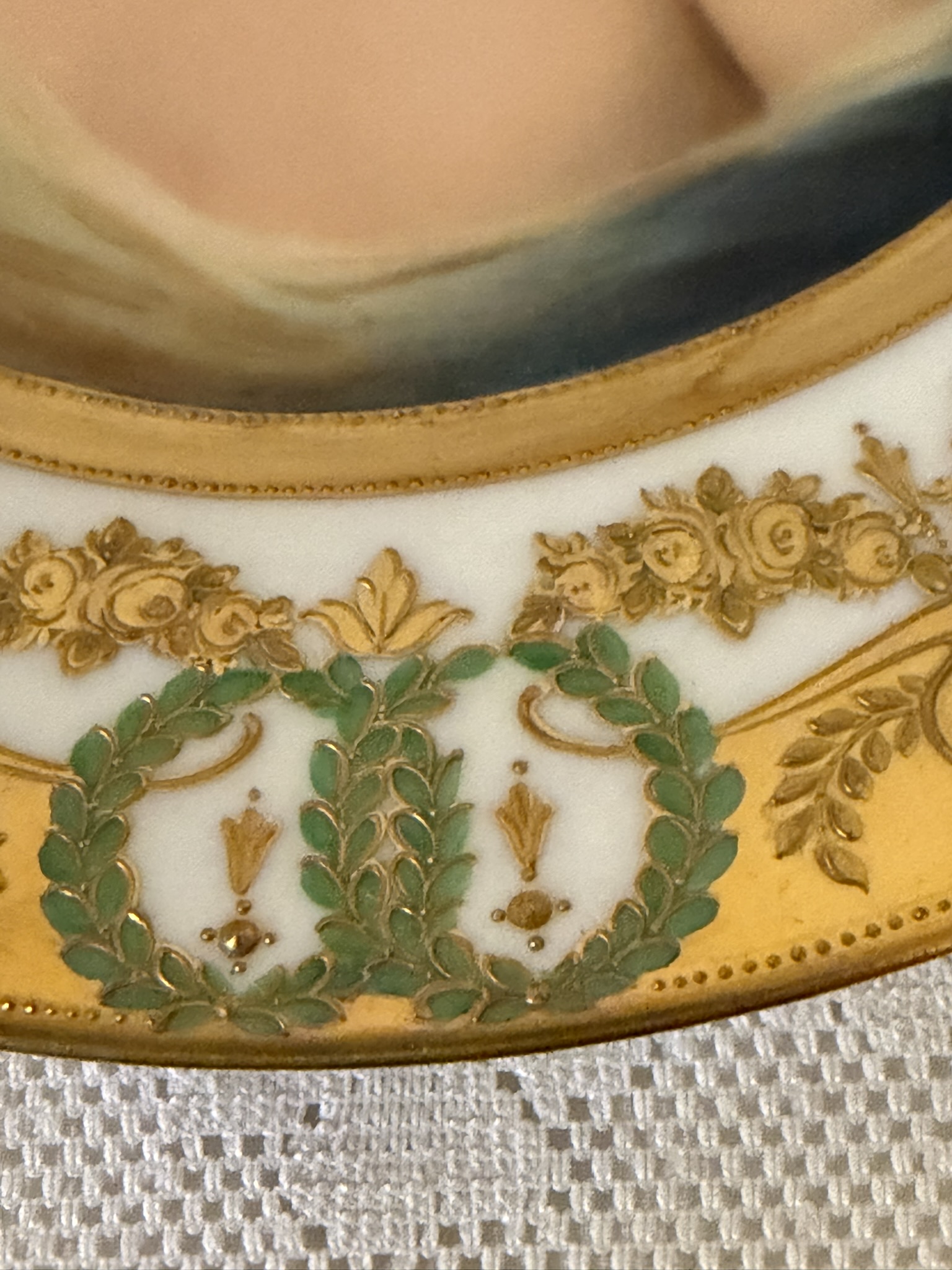 Wiswall Dresden Portrait Plate of Astena after Angelo Asti Wiswall Dresden Portrait Plate of Astena after Angelo Asti