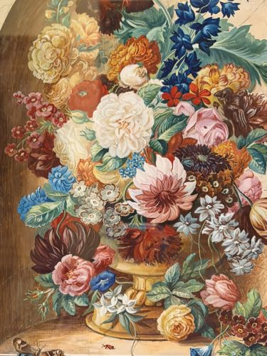 Watercolor of flower bouquet painted by Friedrich Jungling. Watercolor of flower bouquet painted by Friedrich Jungling.
