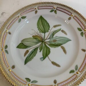 Royal Copenhagen Flora Danica Luncheon Plate with Hand painted Flora