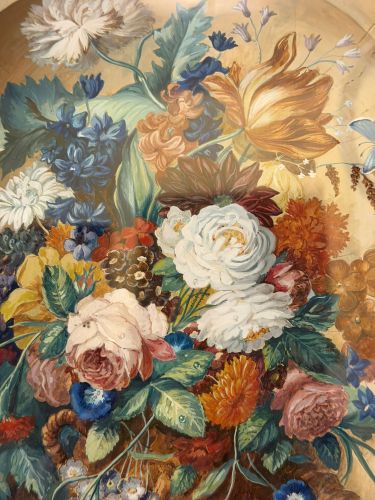 Watercolor of a magnificent flower bouquet by Friedrich Jungling Watercolor of a magnificent flower bouquet by Friedrich Jungling