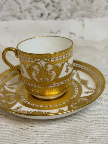 Minton Demitasse Cup and Saucer Made for Tiffany & Company Minton Demitasse Cup and Saucer Made for Tiffany & Company