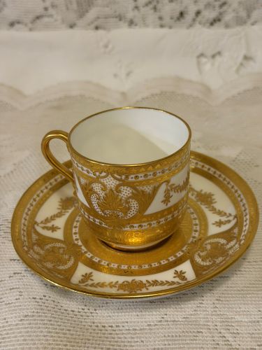 Minton Demitasse Cup and Saucer Made for Tiffany & Company Minton Demitasse Cup and Saucer Made for Tiffany & Company