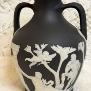 Wedgwood jasperware black and white Portland vase